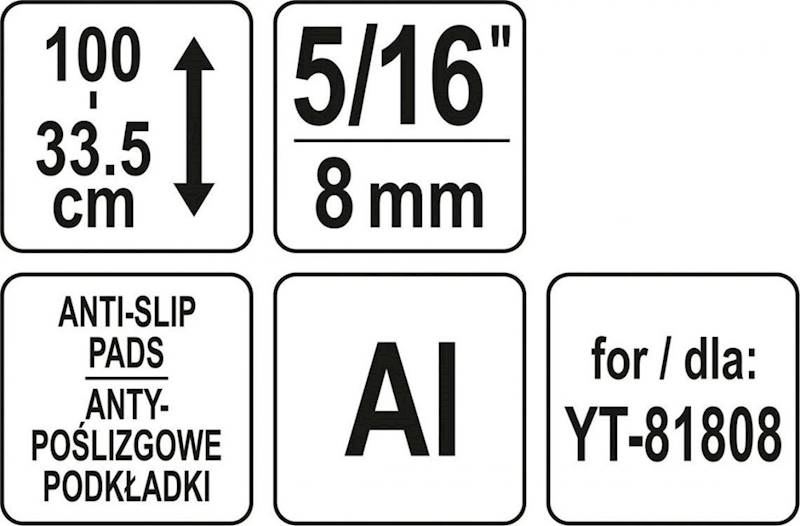 STATYW REGULOWANY 5/16" DO REFLEKTORA Z GŁOŚNIKIEM YT-81808 YATO YT-81809