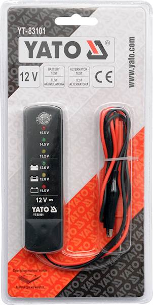 TESTER AKUMULATORA I ALTERNATORA 12V YT-83101 YATO