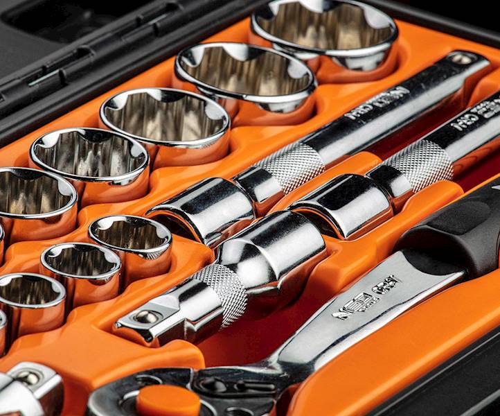 ZESTAW NARZĘDZIOWY 1/2" KLUCZY NASADOWYCH 23el. CrV 08-694 NEO TOOLS