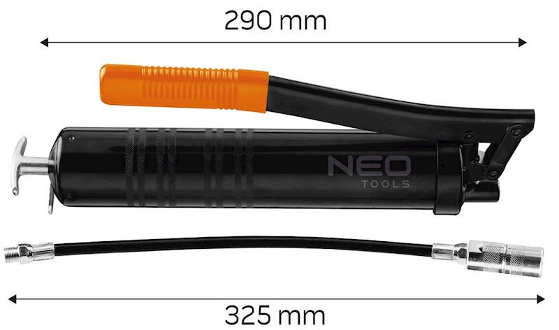 SMAROWNICA DŹWIGNIOWA 400 CM3 Z WĘŻYKIEM 8 X 300 MM - 10000 PSI NEO
