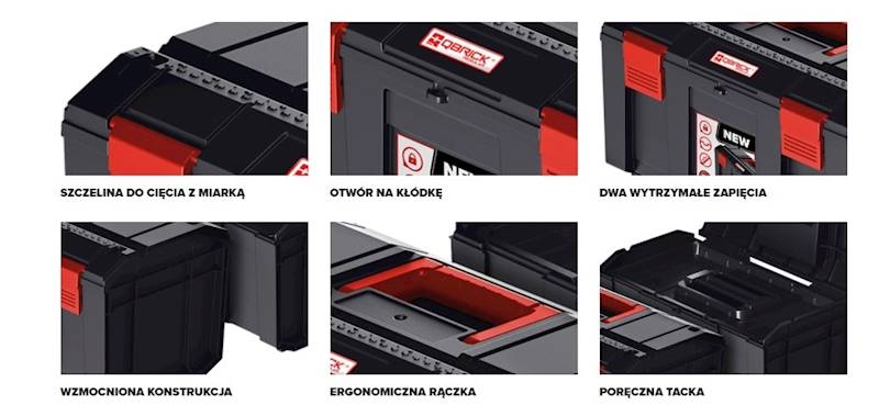 SKRZYNKA NARZĘDZIOWA NA NARZĘDZIA QBRICK REGULAR R-BOX 13 SKRQRBOX13CZAPG001
