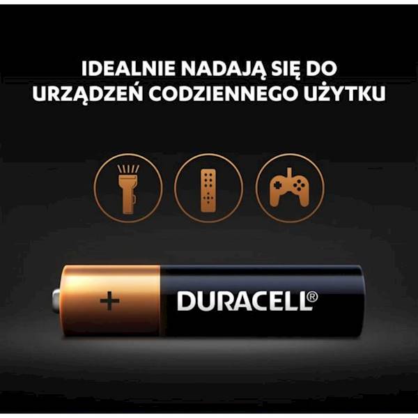 BATERIE ALKALICZNE DURACELL BASIC AAA/LR03, R03, MN2400 BLISTER 4SZT
