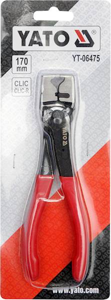 SZCZYPCE DO OPASEK ZACISKOWYCH TYPU CLIC I CLIC R  YT-06475 YATO