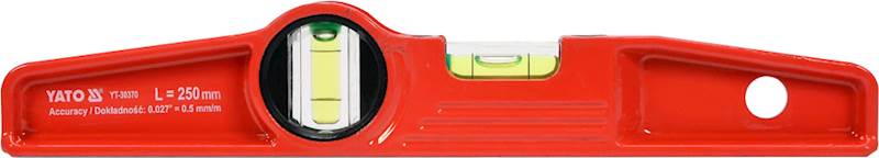 POZIOMNICA TRAPEZOWA 250MM 2-LIBELLE YT-30370 YATO
