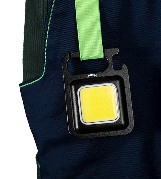 WIELOFUNKCYJNA MOCNA MINI LATARKA LED COB, BRELOK DO KLUCZY, MAGNES, USB C, OTWIERACZ 99-109 NEO