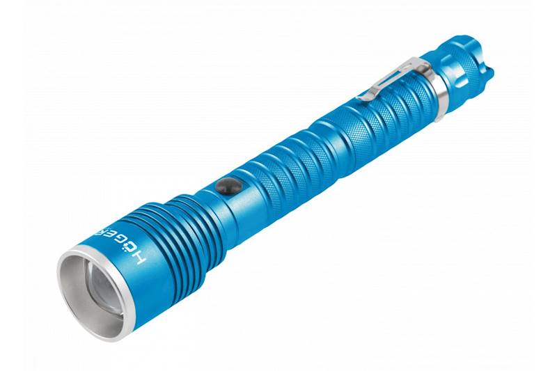 LATARKA AKUMULATOROWA LED 10W 800LM ZOOM 4-TRYBY USB (IP45) HT1E425 HOGERT
