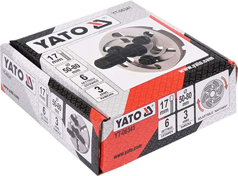 ŚCIĄGACZ NASTAWNY DO KÓŁ ROZRZĄDU 3 ŁAPY YT-06341 YATO