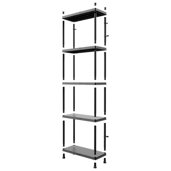 QBRICK REGULAR REGAŁ MAGAZYNOWY SHELVING SYSTEM 74/32 5x 25kg PLASTIKOWY