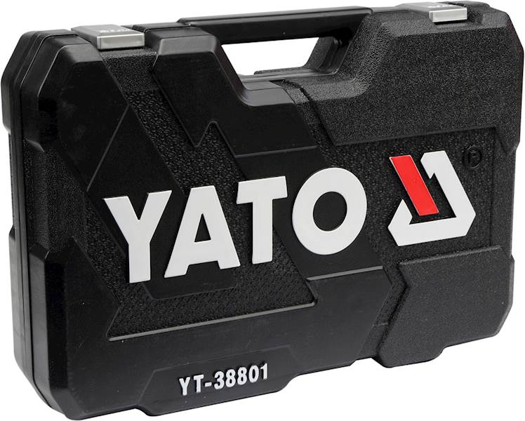 ZESTAW KLUCZY NASADOWYCH NARZĘDZI 1/4" 3/8" 1/2" 120el. METRYCZNE I CALOWE YT-38801 YATO