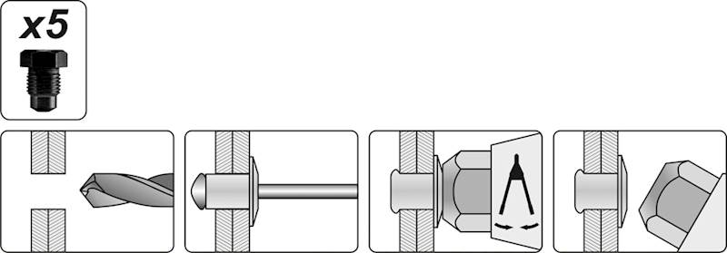 NITOWNICA DŹWIGNIOWA 330 MM 3,2-4,8MM YT-3609 YATO