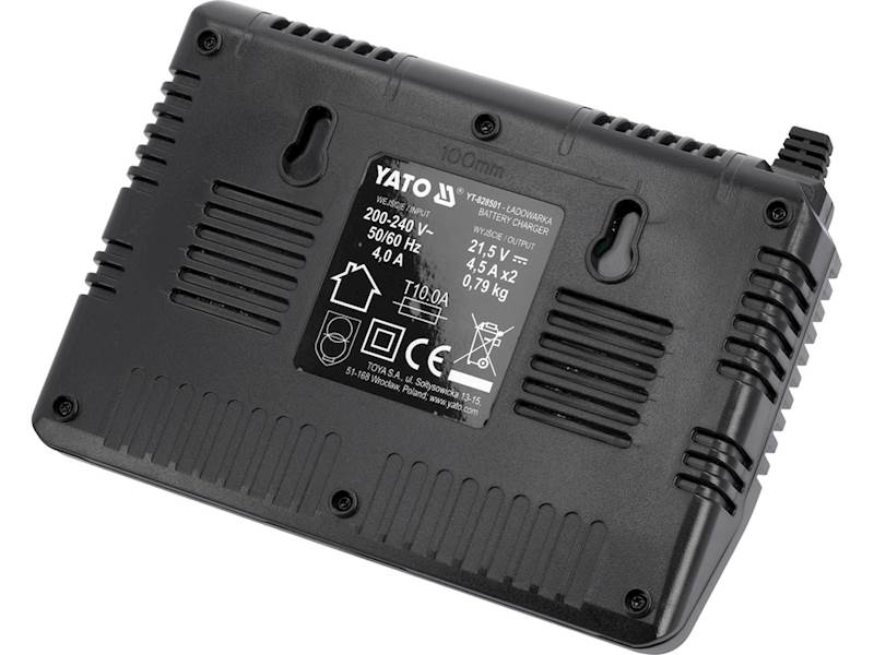 ŁADOWARKA PODWÓJNA INTELIGENTNA SZYBKA 18V (2,4-4,5A) YT-828501 YATO