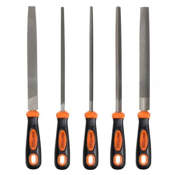 ZESTAW PILNIKÓW DO METALU, ZDZIERAKI 200MM KPL. 5SZT. KD10891 KRAFT&DELE