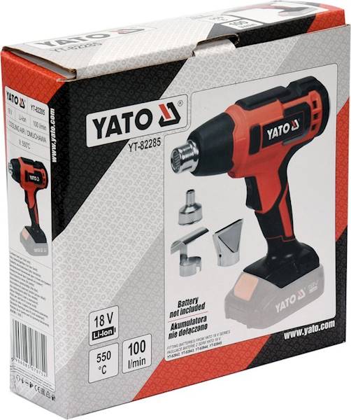 OPALARKA DMUCHAWA AKUMULATOROWA 18V 550° 2 BIEGI BODY YT-82285 YATO