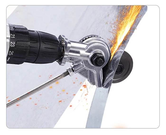 ADAPTER DO CIĘCIA BLACHY NA WIERTARKĘ WKRĘTARKĘ UNIWERSALNE NOŻYCE DO BLACH KD10788