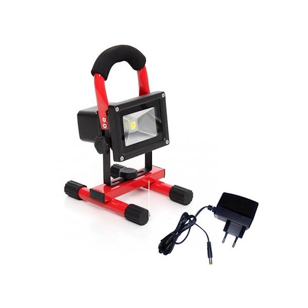 LAMPA LED, HALOGEN, NAŚWIETLACZ NA STOJAKU 10W Z AKUMULATOREM BARWA ZIMNA KRAFT&DELE KD1226
