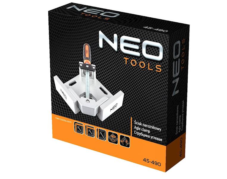 ŚCISK KĄTOWY NAROŻNY 90° STOLARSKI IMADŁO 45-490 NEO TOOLS