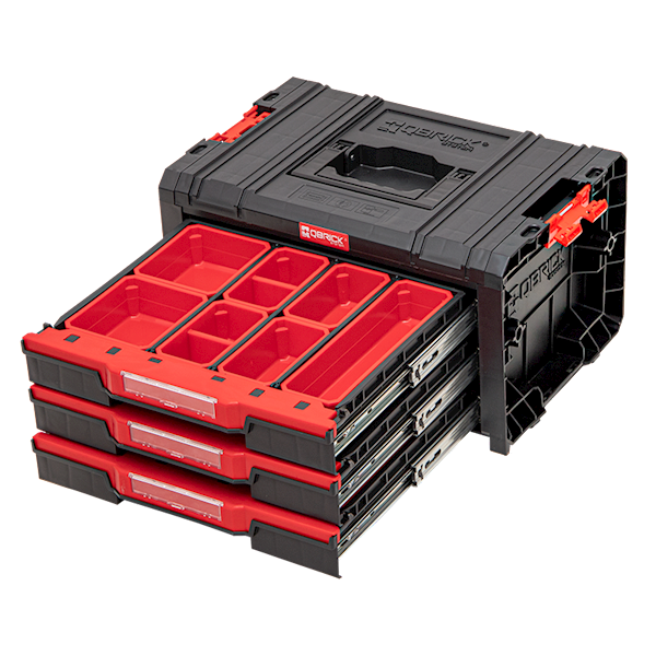 SKRZYNKA NARZĘDZIOWA Z 3 SZUFLADAMI QBRICK SYSTEM PRO DRAWER 3 TOOLBOX EXPERT 2.0