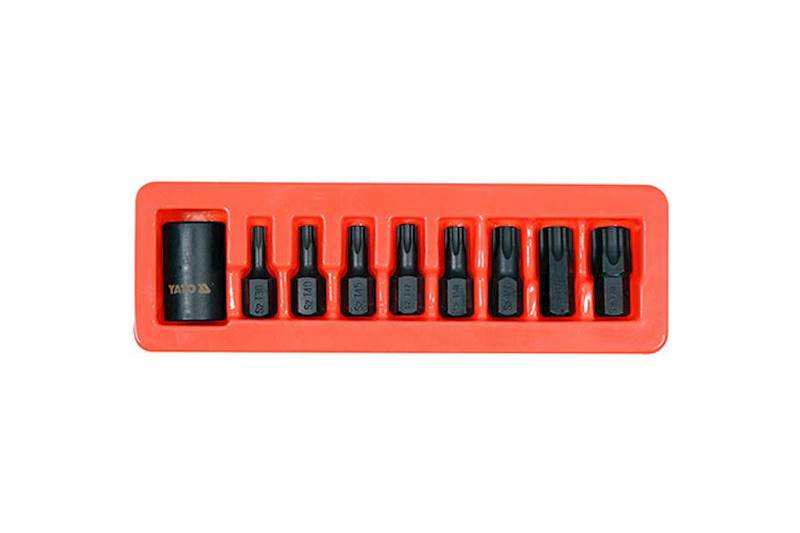 ZESTAW KLUCZY UDAROWYCH TRZPIENIOWYCH TORX Z NASADKĄ 1/2" YT-10664 YATO