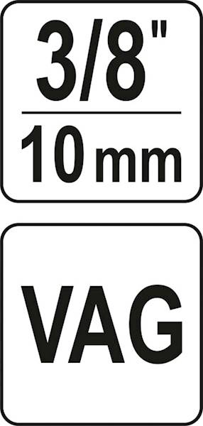 NASADKA DO REGULACJI FAZ ROZRZĄDU VAG 1.8, 2.0 TFSI 3/8" 10mm YT-06335 YATO