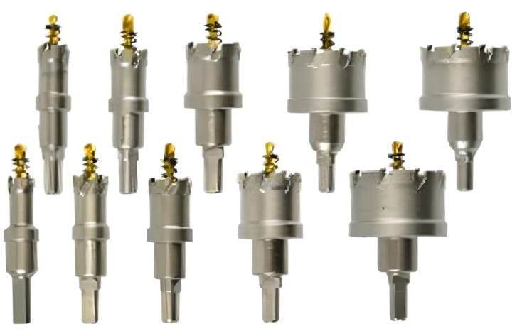 WIERTŁA, OTWORNICE WIDIOWE, KORONKI DO METALU 16-53MM ZESTAW 10 SZT. KD10061