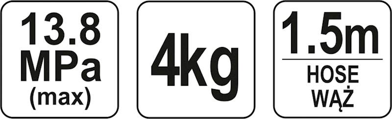 SMAROWNICA RĘCZNA TAWOTNICA 4KG YT-07061 YATO