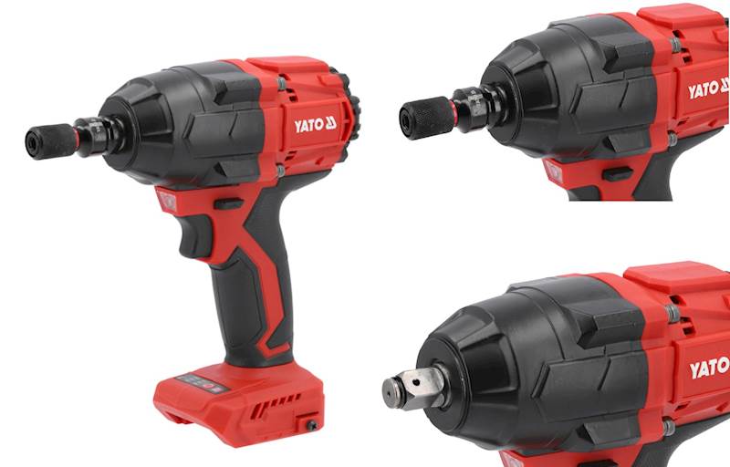 KLUCZ UDAROWY BEZSZCZOTKOWY AKUMULATOROWY 18V 1/2'' 850Nm (KORPUS) YT-827793 YATO