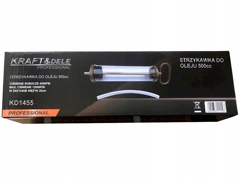 ODSYSARKA, WYSYSARKA, STRZYKAWKA DO OLEJU Z WĘŻYKIEM 500ml KD1455 KRAFT&DELE