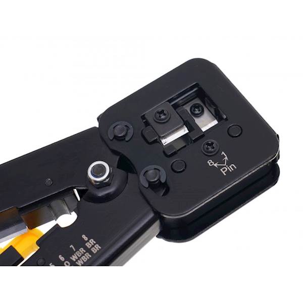 ZACISKARKA PRZELOTOWA DO WTYKÓW, ZŁĄCZY MODULARNYCH (RJ45), (RJ11, RJ12) KD10883