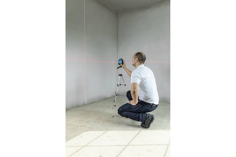 POZIOMNICA LASEROWA 3D I BOCZNA SAMOPOZIOMUJĄCA CZERWONA 30M HOGERT HT4M072