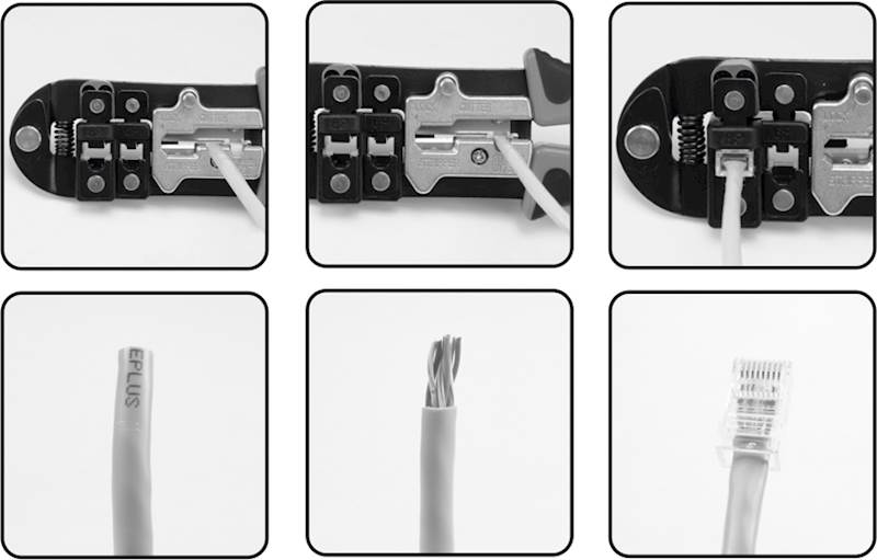 ZACISKACZ WTYKÓW TEL. RJ11 RJ12 RJ45 YT-22422 YATO