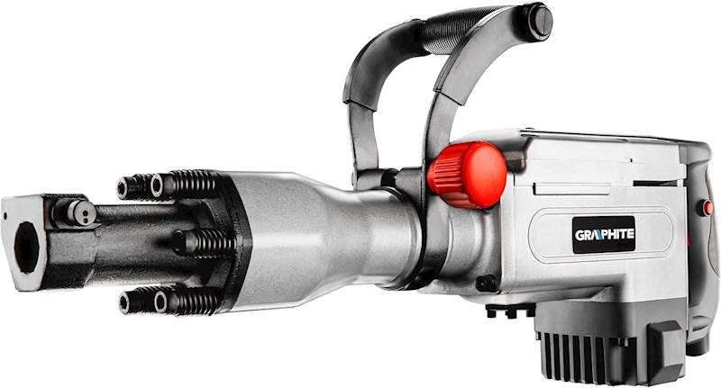 MŁOT WYBURZENIOWY SIECIOWY O MOCY 1700 W I ENERGIĄ UDARU 45 J HEX 30mm + WALIZKA GRAPHITE 58G867