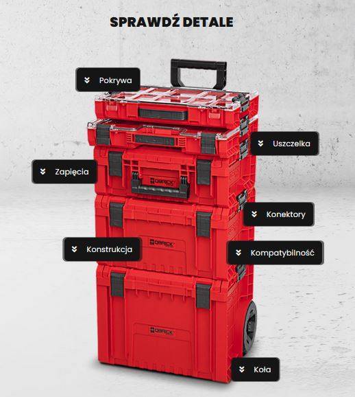 ORGANIZER Z WYJMOWANYMI KUBEŁKAMI QBRICK SYSTEM PRO ORGANIZER 200 RED ULTRA HD ORGQPRO200CZEPG001