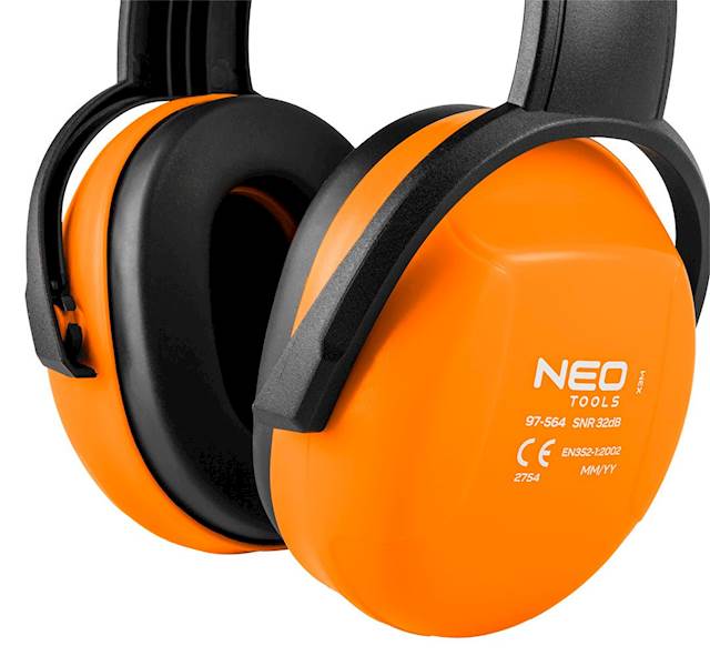 NAUSZNIKI OCHRONNE PRZECIWHAŁASOWE, SNR 32DB, CE 97-564 NEO