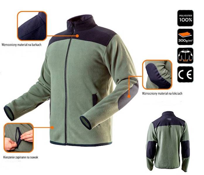 POLAR MĘSKI BLUZA POLAROWA ROBOCZA OCHRONNA ROZ. M NEO CAMO 81-505-M