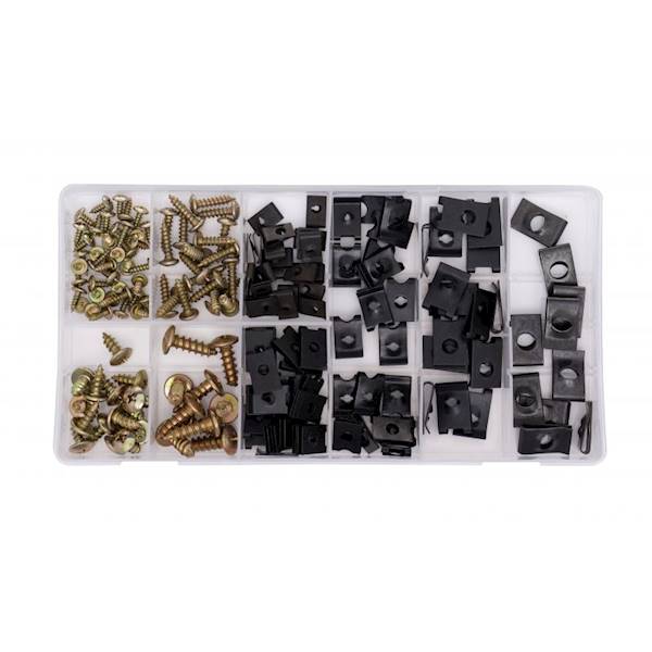 WKRĘTY I PODKŁADKI DO KAROSERII MIX 170 SZT. KD10497 KRAFT&DELE