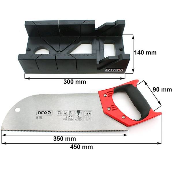 PIŁA ZE SKRZYNKĄ UCIOSOWĄ 350MM YT-3150 YATO