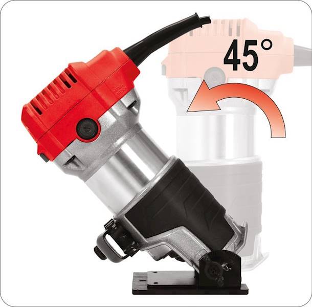 FREZARKA KRAWĘDZIOWA 710W DO LAMINATÓW + SANKI PROWADZĄCE,NA FREZY 6MM I 8MM YT-82390 YATO