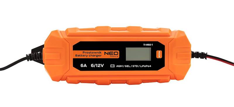 PROSTOWNIK AUTOMATYCZNY 6A/100W, 3-150AH, DO AKUMULATORÓW KWASOWYCH / AGM / GEL 11-892-1 NEO