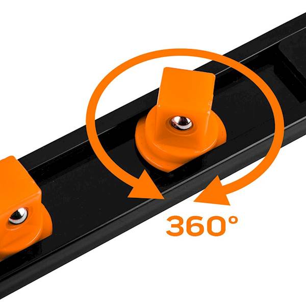 LISTWA, SZYNA, ORGANIZER, UCHWYT NA NASADKI 1/4", 3/8", 1/2" - ZESTAW 6 SZT. 08-002 NEO