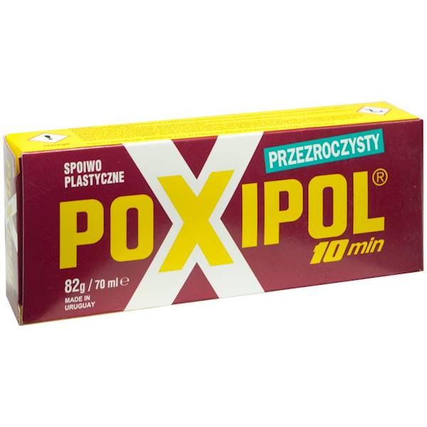 KLEJ DWUSKŁADNIKOWY, EPOKSYDOWY, ŻYWICA PRZEŹROCZYSTY 70ML POXIPOL