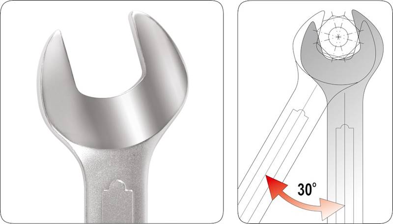 KLUCZE PŁASKIE Z POLEROWANĄ GŁÓWKĄ KPL 6-27 MM, 10CZ. YT-0380 YATO