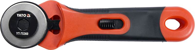 NÓŻ Z OKRĄGŁYM, OBROTOWYM OSTRZEM 45MM YT-75360 YATO