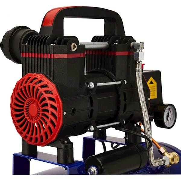 KOMPAKTOWY KOMPRESOR BEZOLEJOWY SPRĘŻARKA 24L 1390W 220L/MIN 8 BAR NIEBIESKI KD2128