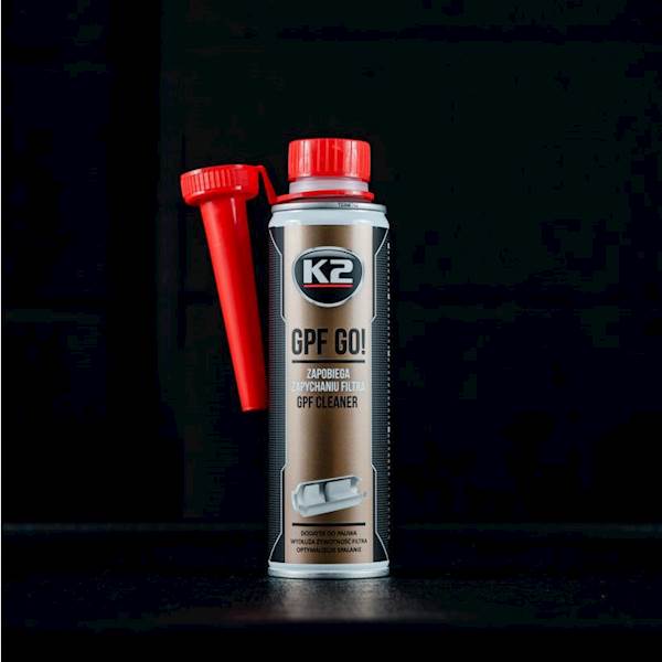 DODATEK DO BENZYNY, PALIWA ZAPOBIEGA ZAPYCHANIU FILTRA GPF GO! 250ML K2 T318