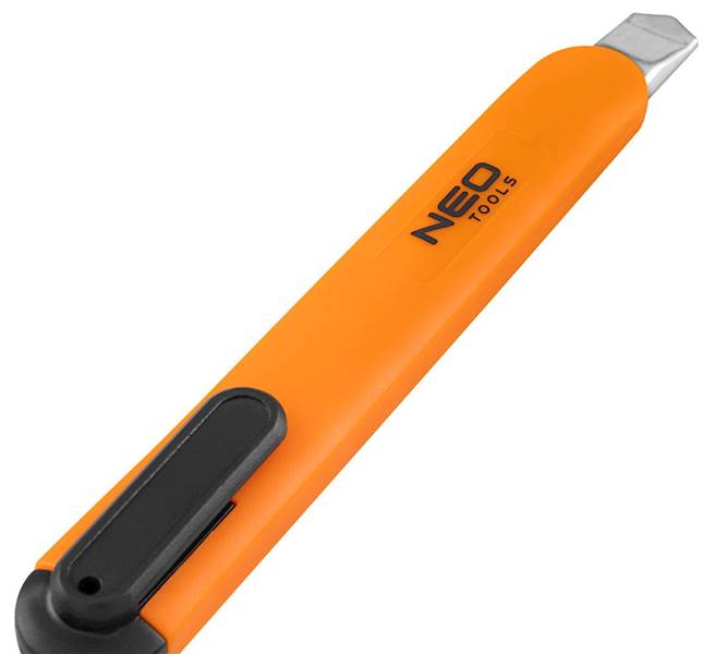 NÓŻ, NOŻYK DO TAPET Z OSTRZEM ŁAMANYM 9 MM 63-013 MARKI NEO