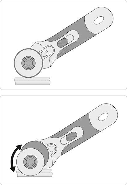NÓŻ Z OKRĄGŁYM, OBROTOWYM OSTRZEM 45MM YT-75360 YATO