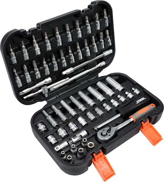 ZESTAW KLUCZY NASADOWYCH 1/4'' 56cz. 58643 STHOR