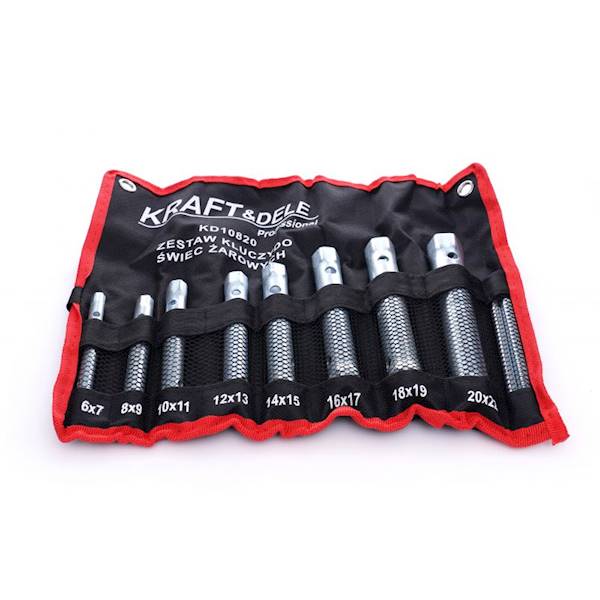 KLUCZE RUROWE NASADOWE ZESTAW 10 SZT.  6-22 MM KD10820 KRAFT&DELE