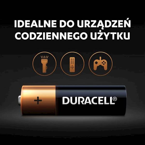 BATERIE ALKALICZNE DURACELL EXTRA LIFE AA/LR6, FR6, MN1500 BLISTER 2SZT.