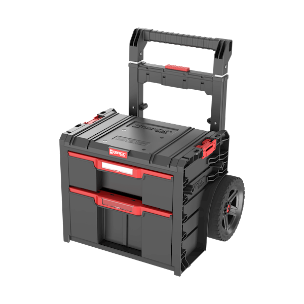 MOBILNA SKRZYNKA NARZĘDZIOWA Z 2 SZUFLADAMI NA KOŁACH QBRICK SYSTEM PRO CART 2.0 PLUS DRAWER 2